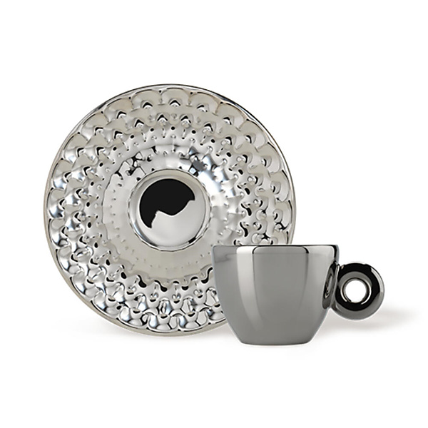 illy Art Collection John Armleder Espresso Kop en Schotel 4 stuks