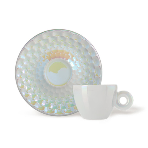 illy Art Collection John Armleder Espresso Kop en Schotel 4 stuks