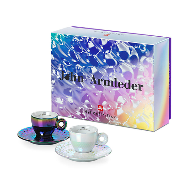 illy Art Collection John Armleder Espresso Kop en Schotel 2 stuks