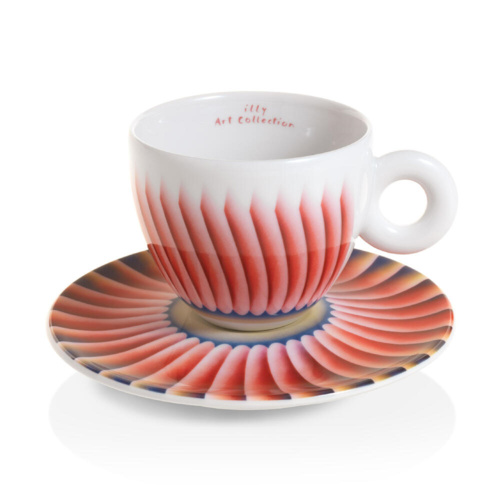 illy Art Collection Judy Chicago Cappuccino Kop en Schotel 2 stuks