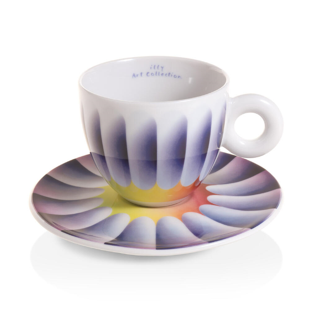 illy Art Collection Judy Chicago Cappuccino Kop en Schotel 2 stuks