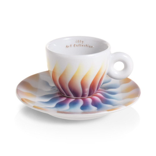 illy Art Collection Judy Chicago Espresso Kop en Schotel 4 stuks