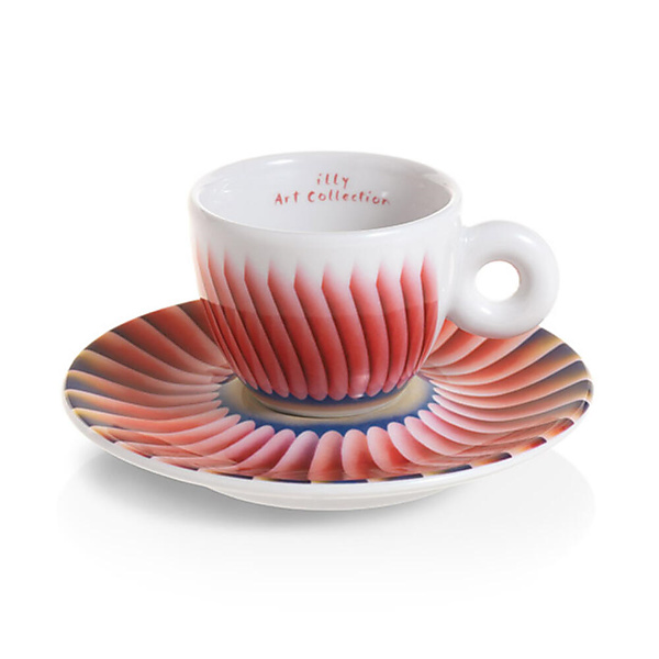 illy Art Collection Judy Chicago Espresso Kop en Schotel 2 stuks