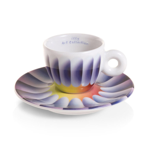 illy Art Collection Judy Chicago Espresso Kop en Schotel 2 stuks