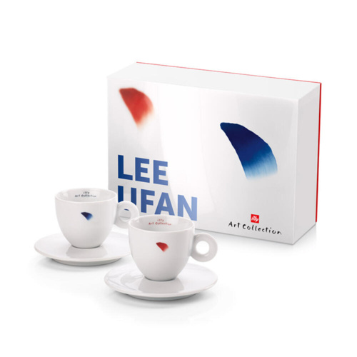 illy Art Collection Lee Ufan Cappuccino Kop en Schotel 2 stuks