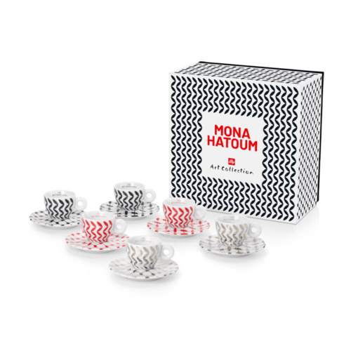 illy Art Collection Mona Hatoum Espresso Kop en Schotel 6 stuks