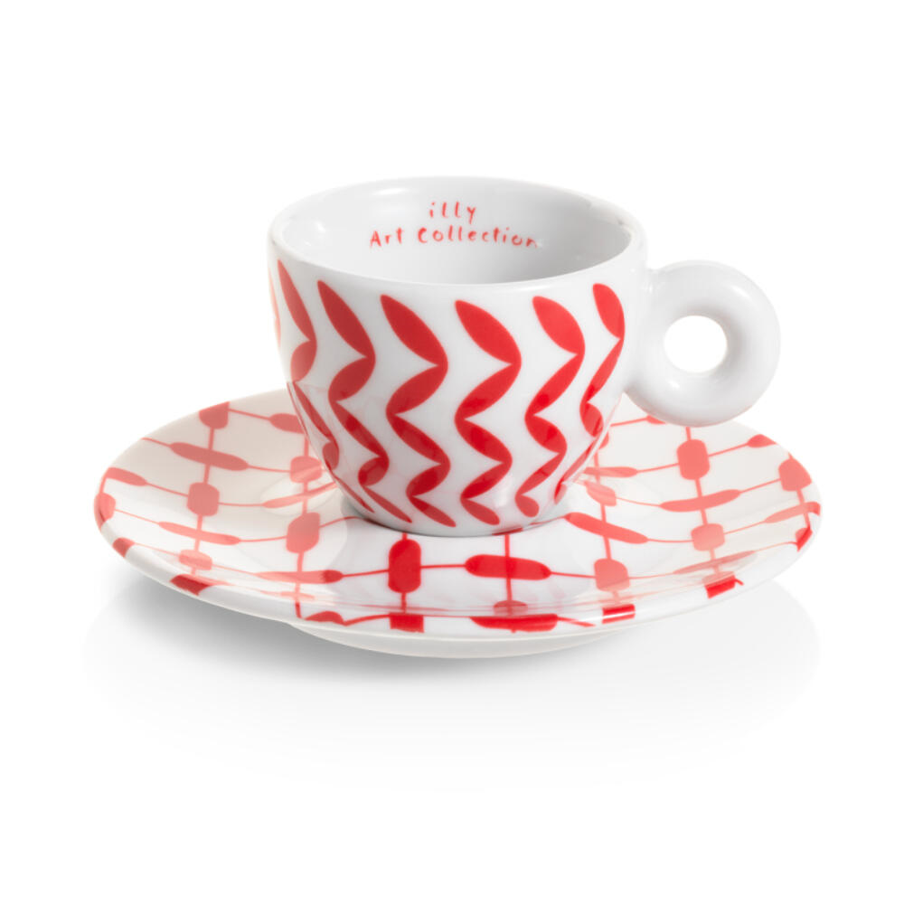 illy Art Collection Mona Hatoum Espresso Kop en Schotel 2 stuks