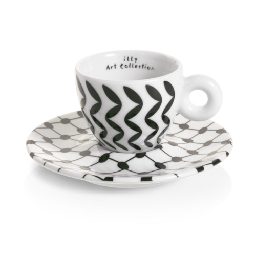 illy Art Collection Mona Hatoum Espresso Kop en Schotel 2 stuks