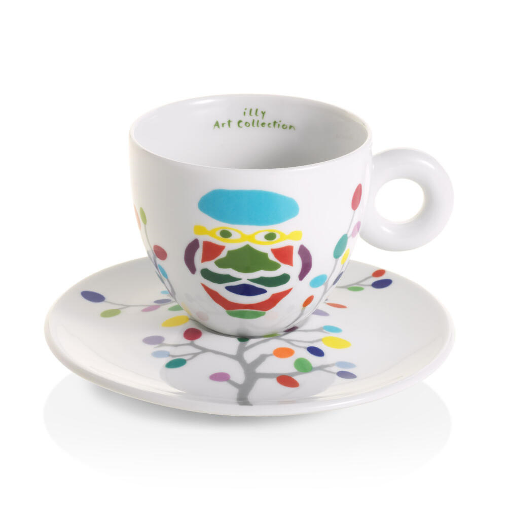 illy Art Collection Pascale Marthine Tayou Cappuccino Kop en Schotel 6 stuks