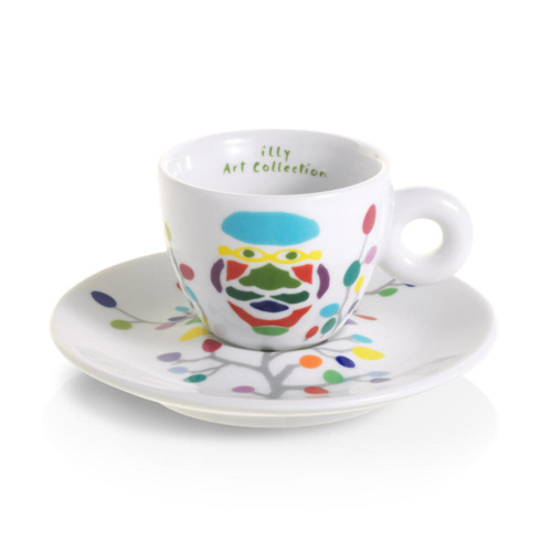 illy Art Collection Pascale Marthine Tayou Espresso Kop en Schotel 6 stuks