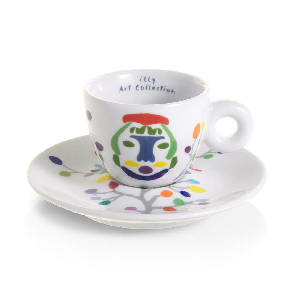 illy Art Collection Pascale Marthine Tayou Espresso Kop en Schotel 6 stuks