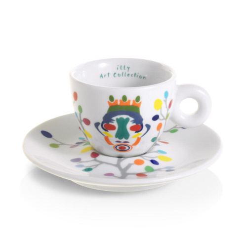illy Art Collection Pascale Marthine Tayou Espresso Kop en Schotel 2 stuks