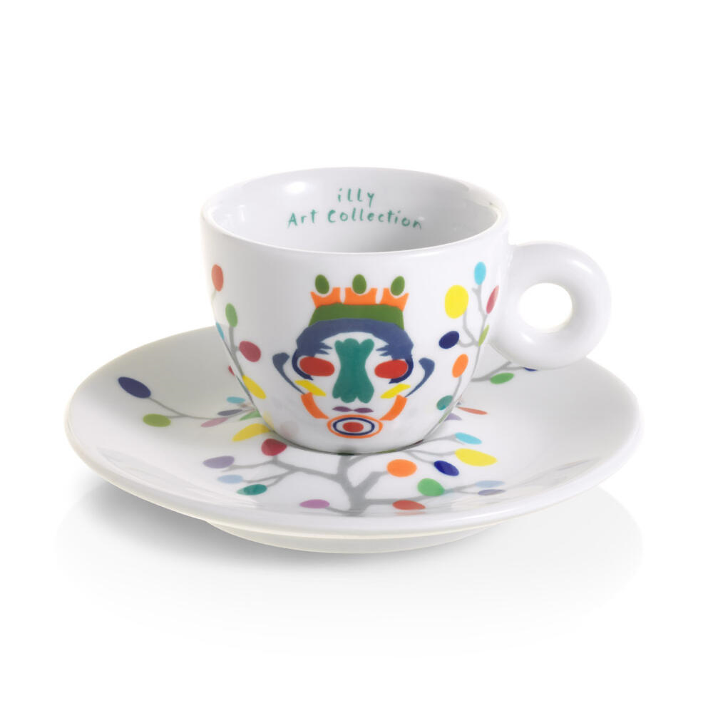 illy Art Collection Pascale Marthine Tayou Espresso Kop en Schotel 2 stuks