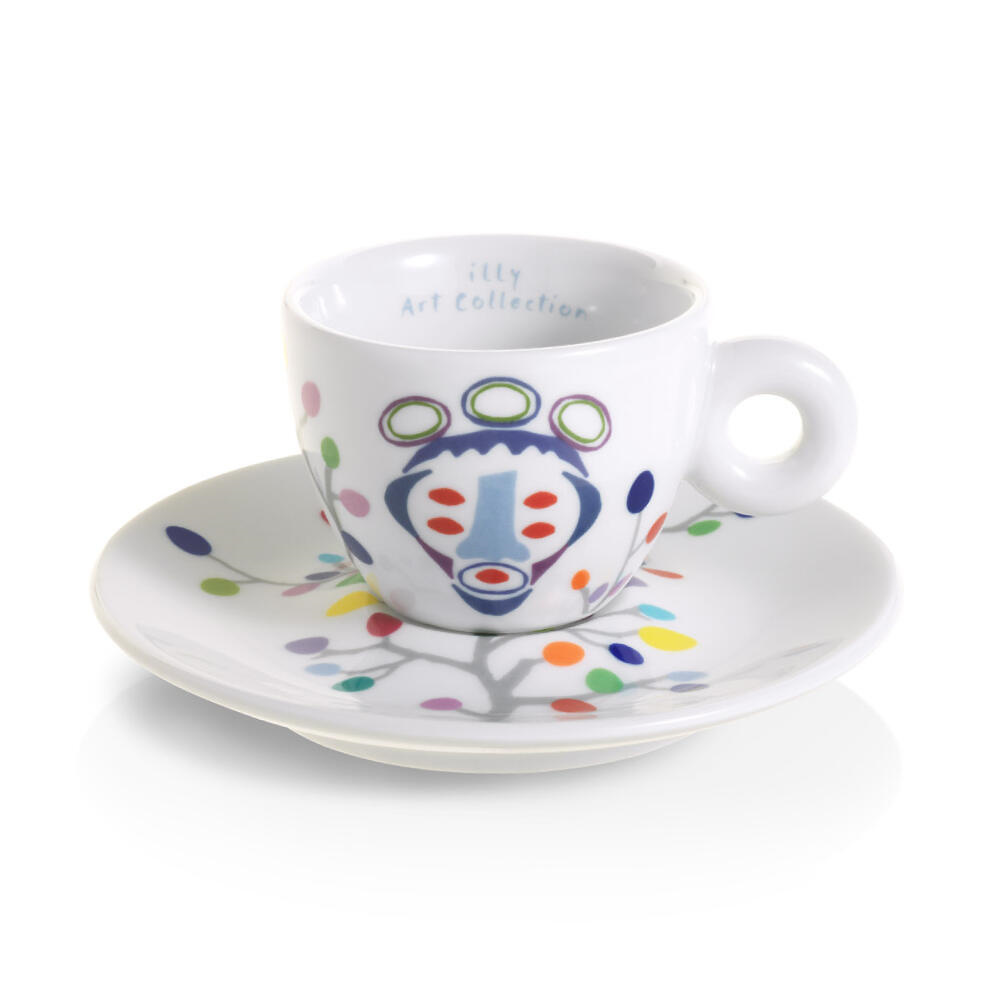 illy Art Collection Pascale Marthine Tayou Espresso Kop en Schotel 6 stuks