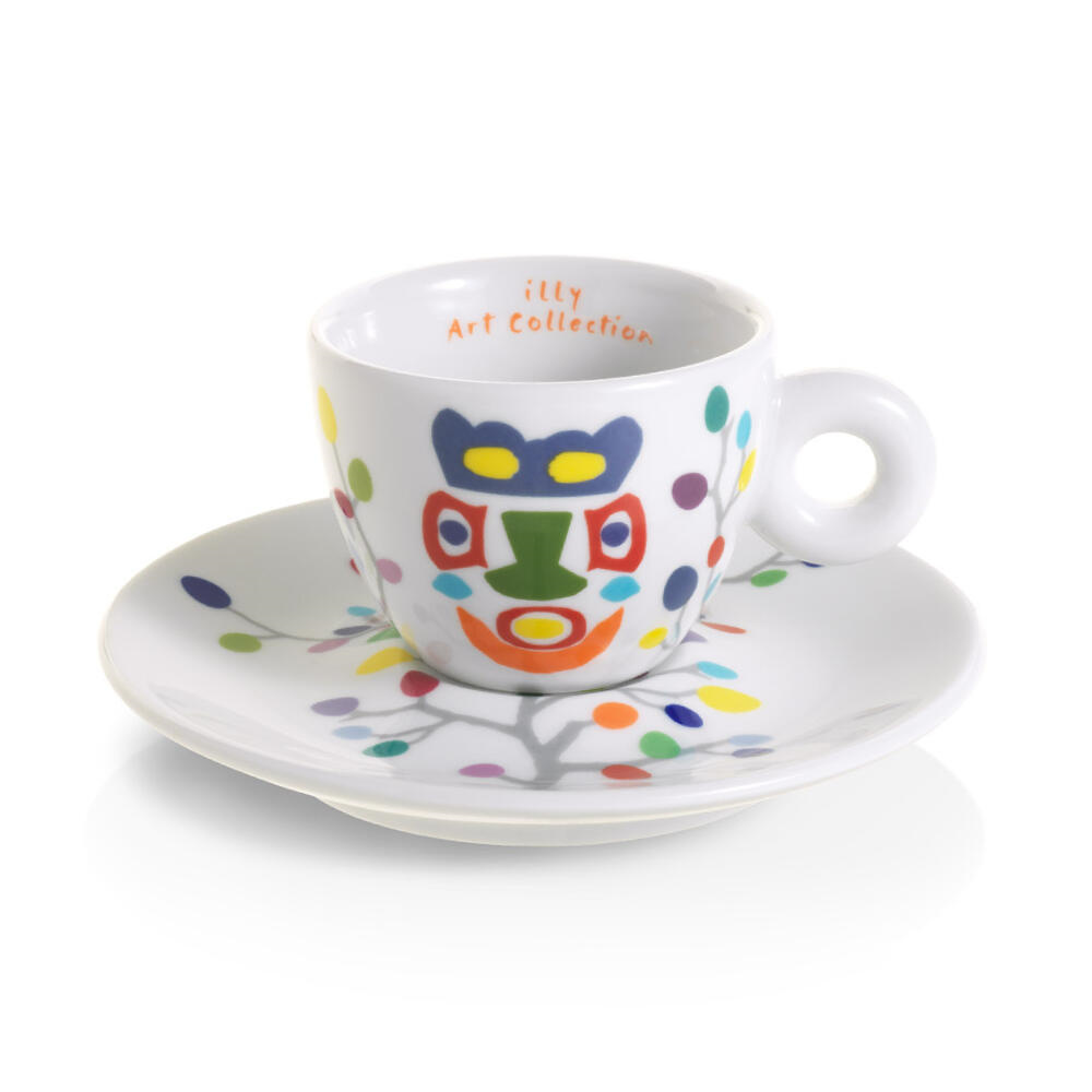 illy Art Collection Pascale Marthine Tayou Espresso Kop en Schotel 6 stuks