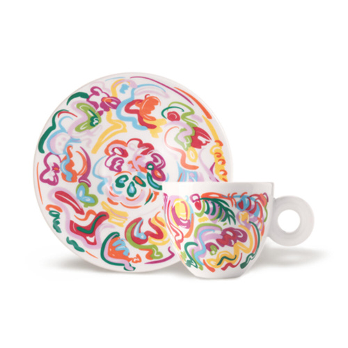 illy Art Collection Sol Calero 2025 Cappuccino Kop en Schotel 4 stuks
