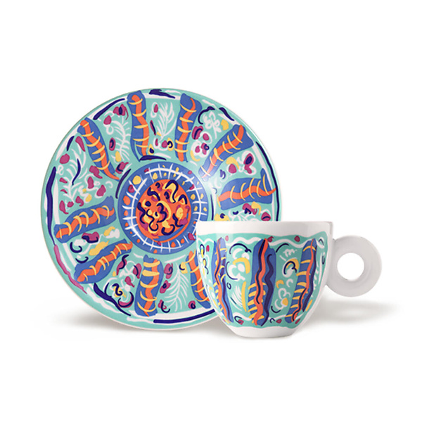 illy Art Collection Sol Calero 2025 Cappuccino Kop en Schotel 4 stuks