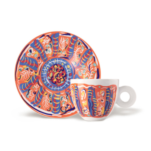 illy Art Collection Sol Calero 2025 Cappuccino Kop en Schotel 4 stuks