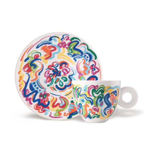illy Art Collection Sol Calero 2025 Cappuccino Kop en Schotel 4 stuks