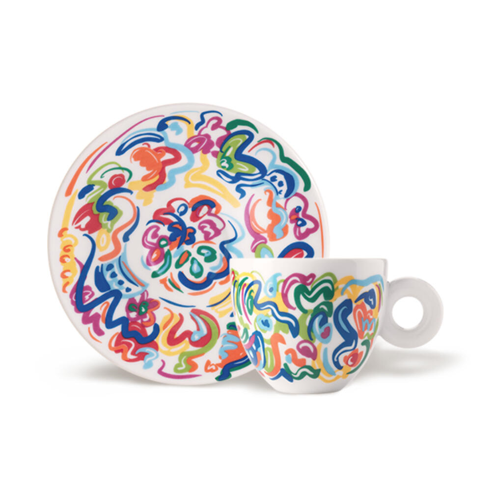 illy Art Collection Sol Calero 2025 Cappuccino Kop en Schotel 4 stuks