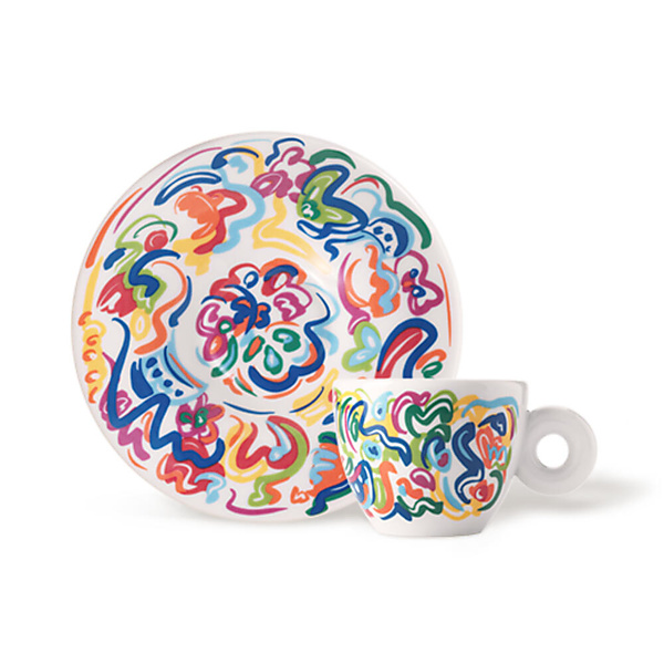 illy Art Collection Sol Calero 2025 Espresso Kop en Schotel 2 stuks