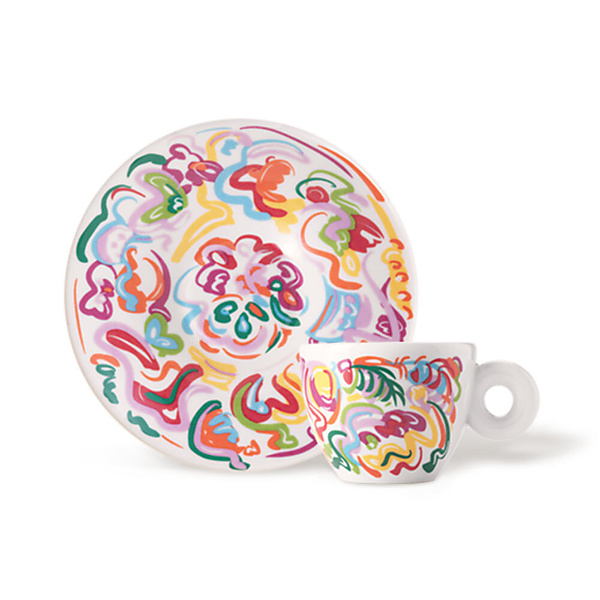 illy Art Collection Sol Calero 2025 Espresso Kop en Schotel 2 stuks