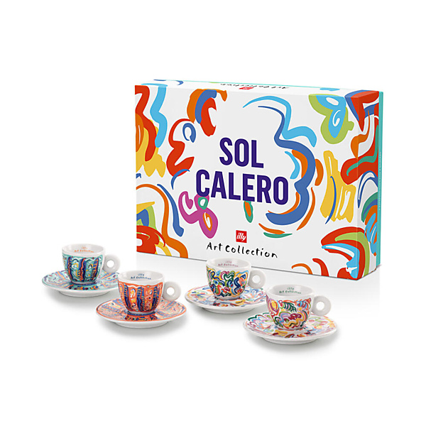 illy Art Collection Sol Calero 2025 Espresso Kop en Schotel 4 stuks