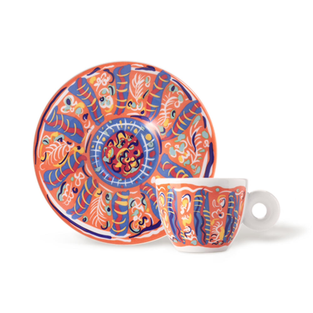 illy Art Collection Sol Calero 2025 Espresso Kop en Schotel 4 stuks