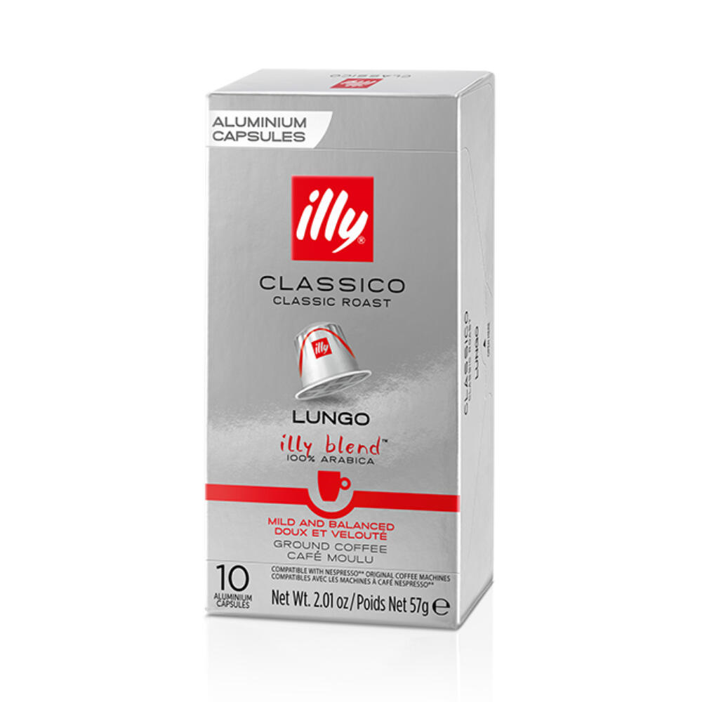 illy Capsules Nespresso Compatible Classico Lungo 10 stuks