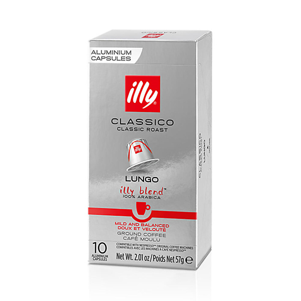 illy Capsules Nespresso Compatible Classico Lungo 10 stuks