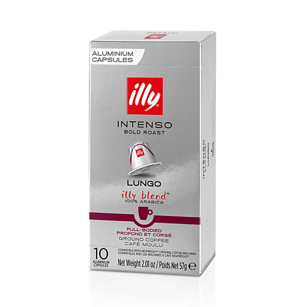 illy Capsules Nespresso Compatible Intenso Lungo 10 stuks