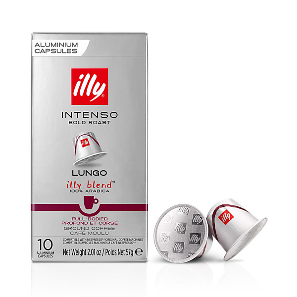 illy Capsules Nespresso Compatible Intenso Lungo 10 stuks