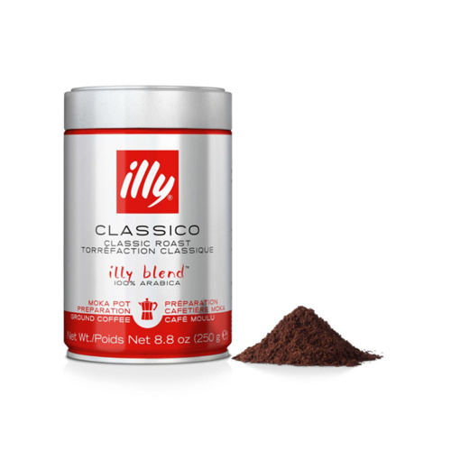 illy Gemalen Koffie voor Moka Classico 250 gram