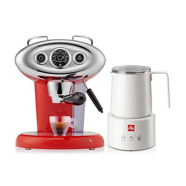 illy X7.1 en Melkopschuimer Bundel Rood