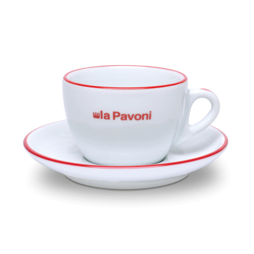 La Pavoni Cappuccino Kop en Schotel 180 ml 6 stuks