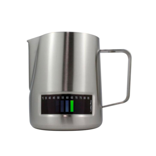 Latte Pro Melkkan Met Thermometer 0,6L RVS