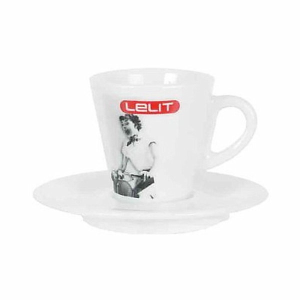 Lelit Espresso Kop en Schotel 70ml 6 stuks