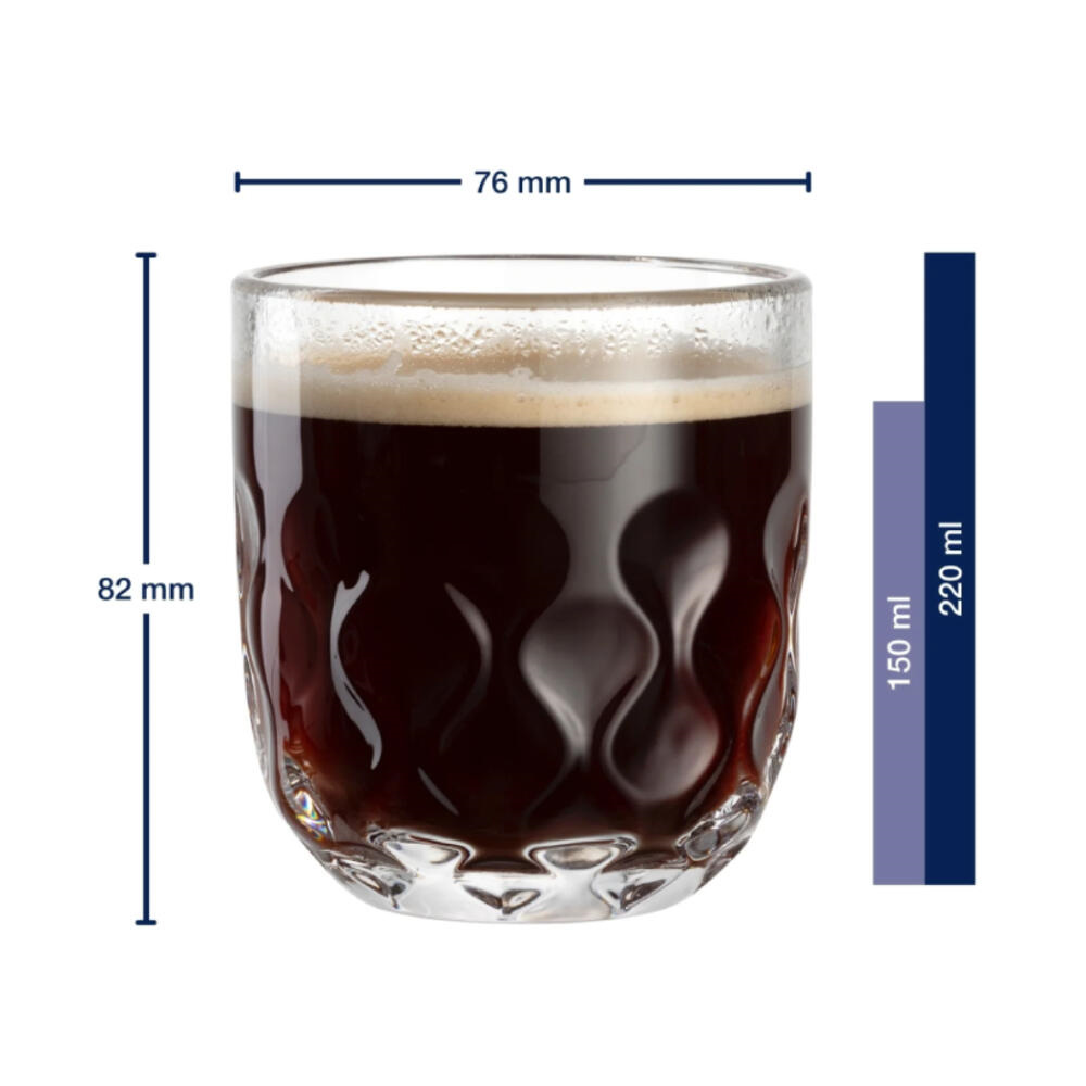Leonardo Gocce Cappuccino Glas 220 ml 2 stuks