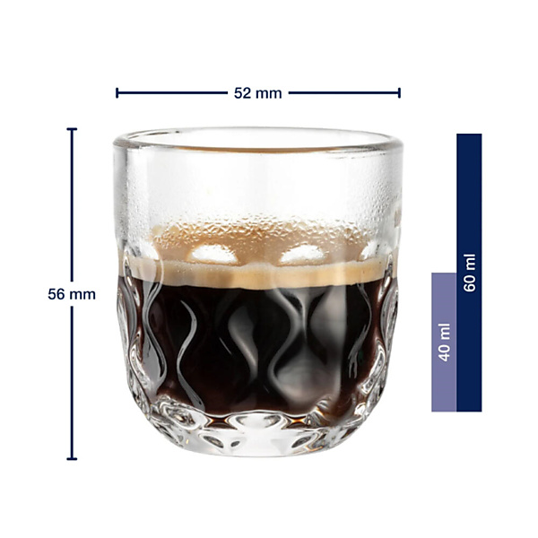 Leonardo Gocce Espresso Glas 60 ml 2 stuks