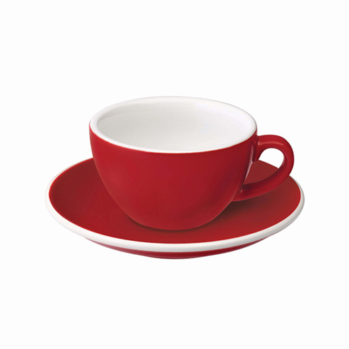 Loveramics Egg Koffie kop en schotel Rood 150 ml