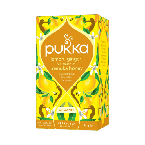 Pukka Thee Lemon Ginger & Manuka Honey Biologisch 20 Zakjes