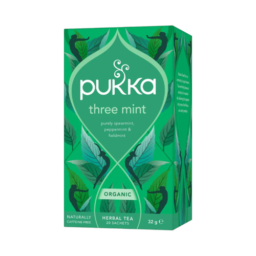 Pukka Thee Three Mint Biologisch 20 Zakjes