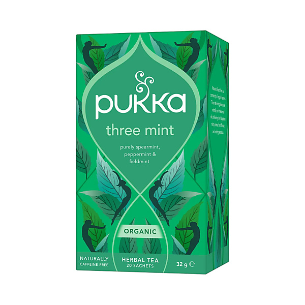 Pukka Thee Three Mint Biologisch 20 Zakjes