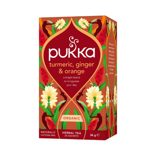 Pukka Thee Tumeric Ginger & Orange Biologisch 20 Zakjes