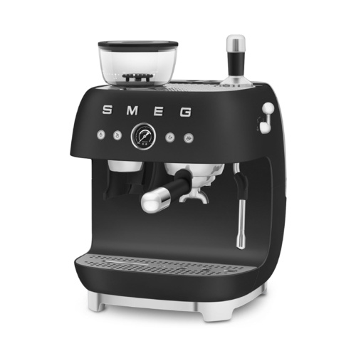 Smeg Halfautomatische Espressomachine Mat Zwart