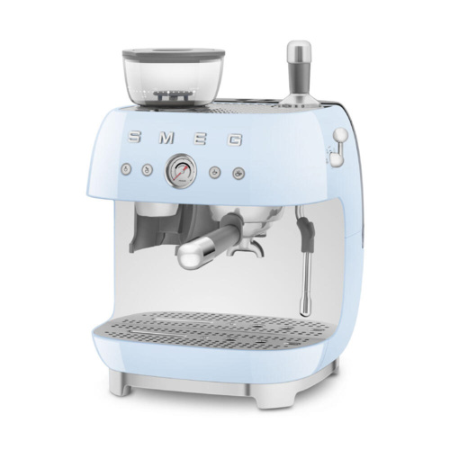 Smeg Halfautomatische Espressomachine Pastelblauw