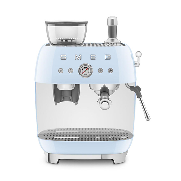 Smeg Halfautomatische Espressomachine Pastelblauw