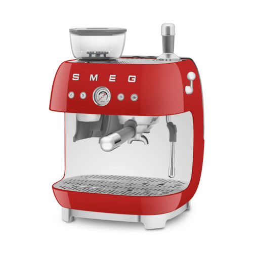 Smeg Halfautomatische Espressomachine Rood