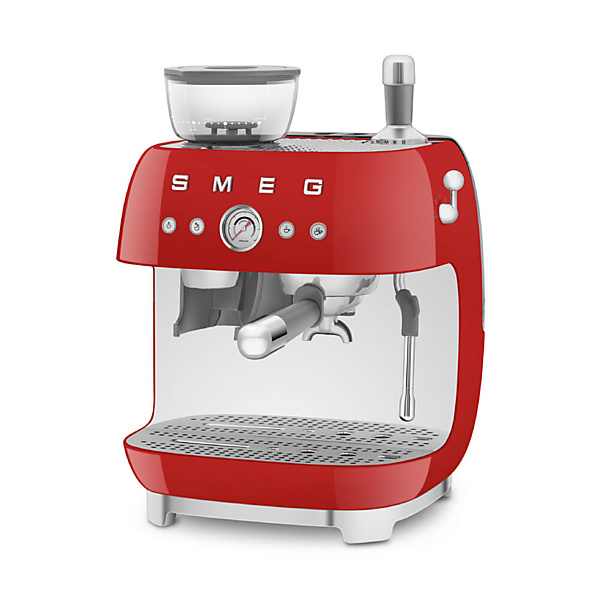 Smeg Halfautomatische Espressomachine Rood