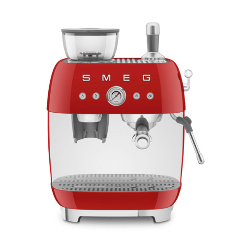 Smeg Halfautomatische Espressomachine Rood